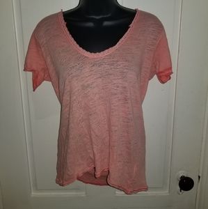 Free People Peach Shirt size S